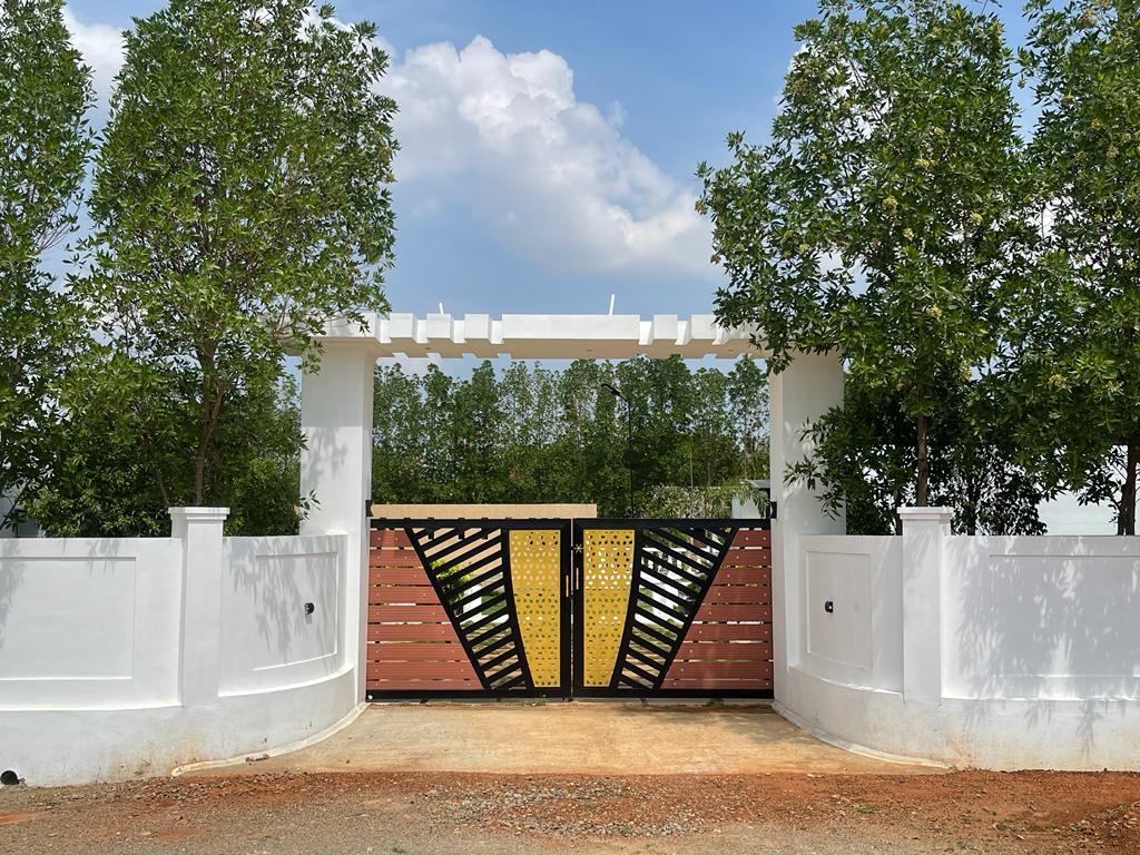 Back view of the farm