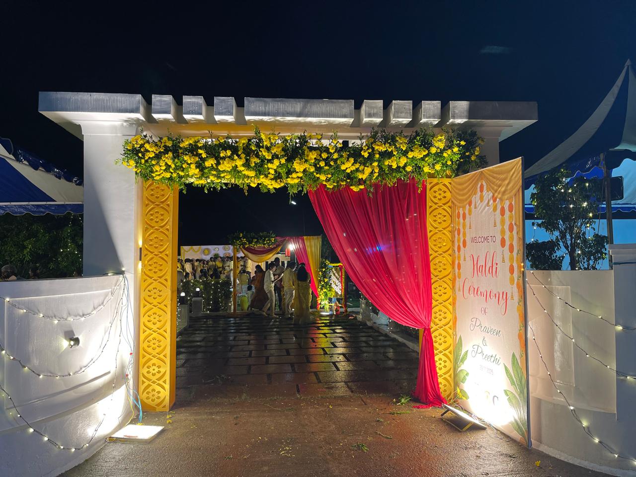 Celebrations organized amidst greenery and open space