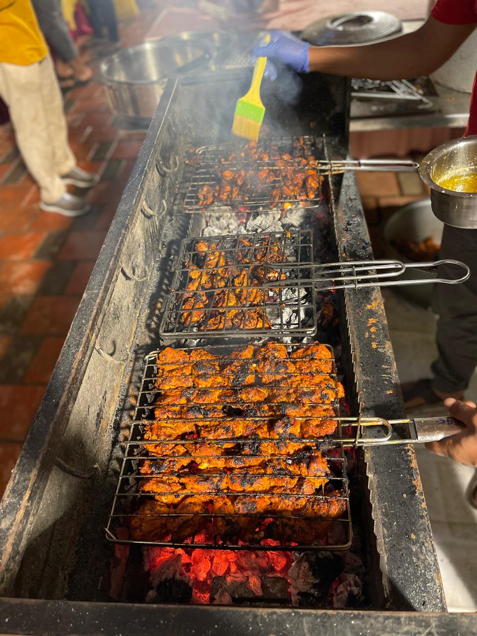 Well-organized food arrangements for family events